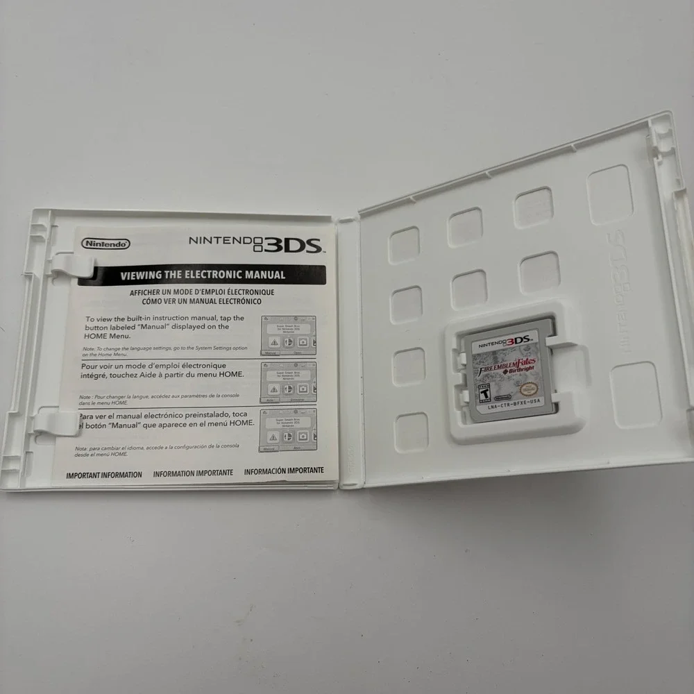 Fire Emblem Fates Birthright Nintendo 3DS Game Case & Manual BFXE-USA